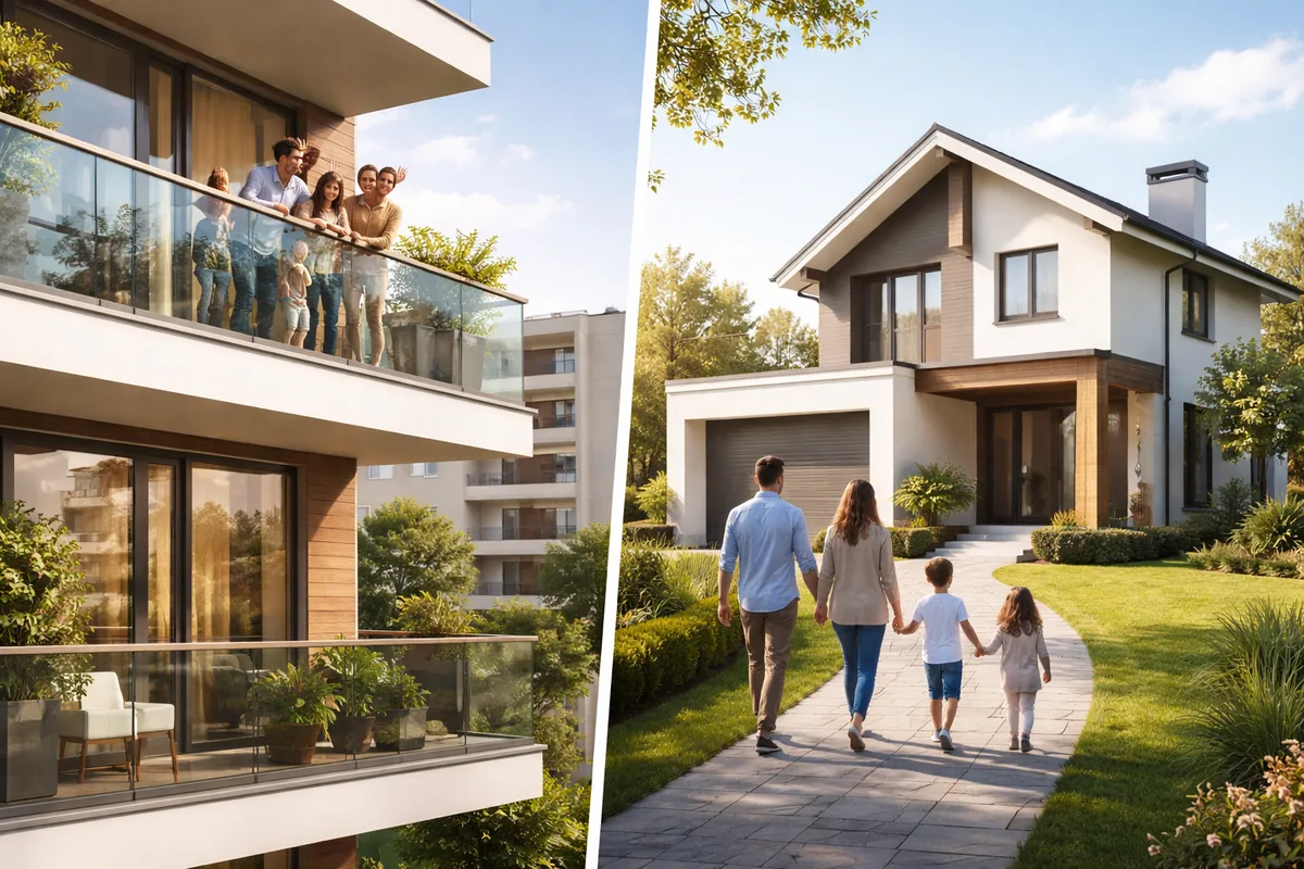 Comment choisir entre un appartement ou une maison pour votre famille